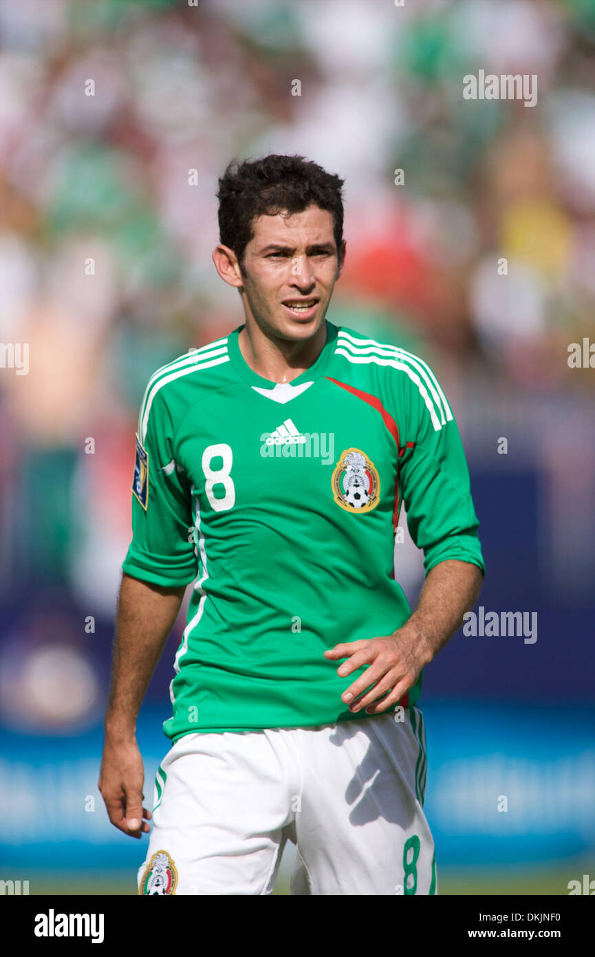 July 26, 2009 - East Rutherford, New Jersey, USA - 26 July 2009: Mexico  Israel Castro (8) during the 2009 CONCACAF GOLD CUP Finals Mexico vs USA at  Giant Stadium in East