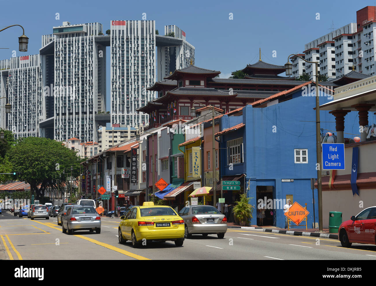 South Bridge Road, Chinatown, Singapur Stock Photo