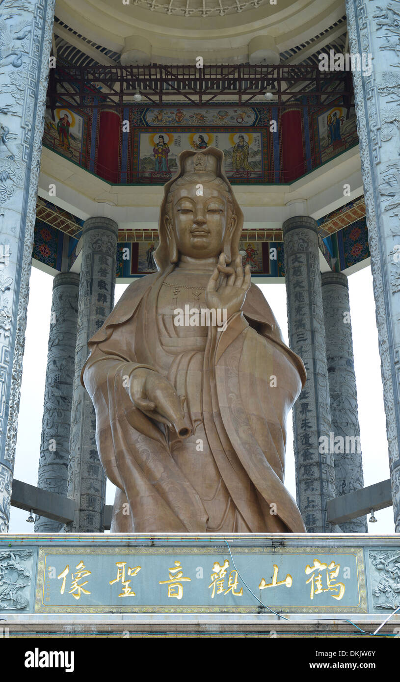 Statue Kuan Yin, Tempelanlage Kek Lok Si, Penang, Malaysia Stock Photo