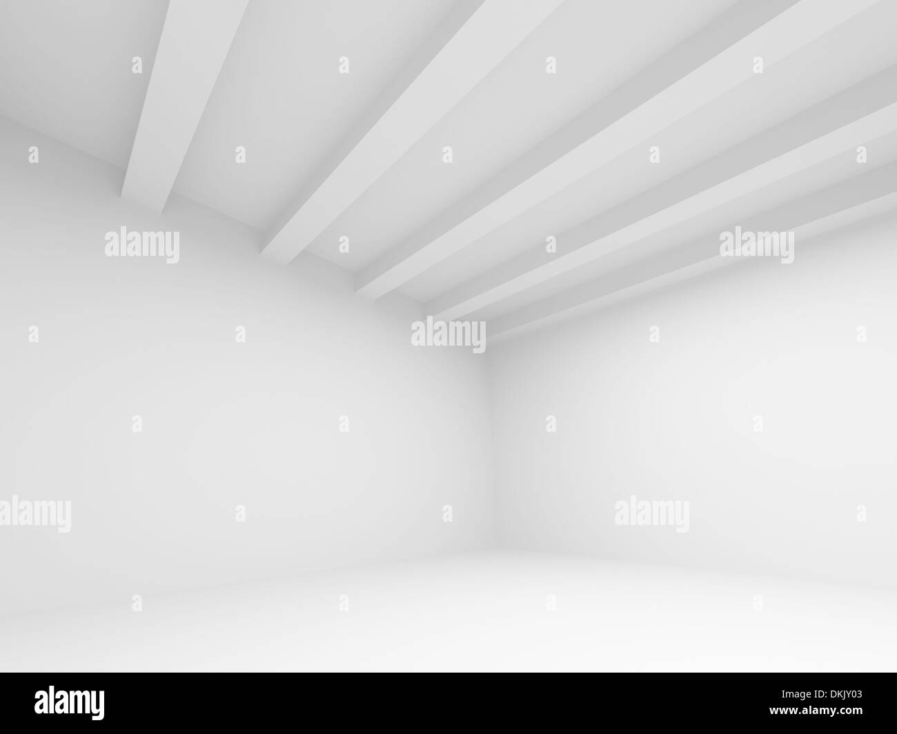 3d abstract architecture background. Empty white room interior Stock ...