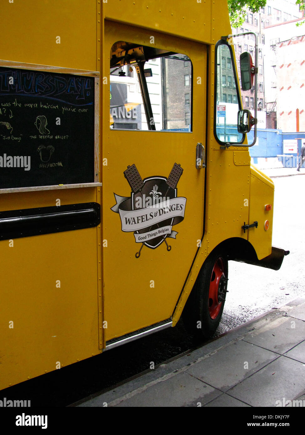 Wafels & Dinges food truck Stock Photo Alamy