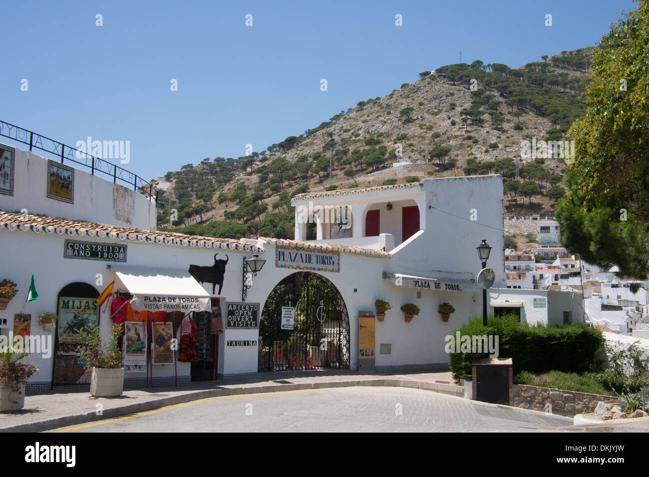 Mijas, mountain resort, famous for its donkeys, Andalucia, Spain Stock Photo