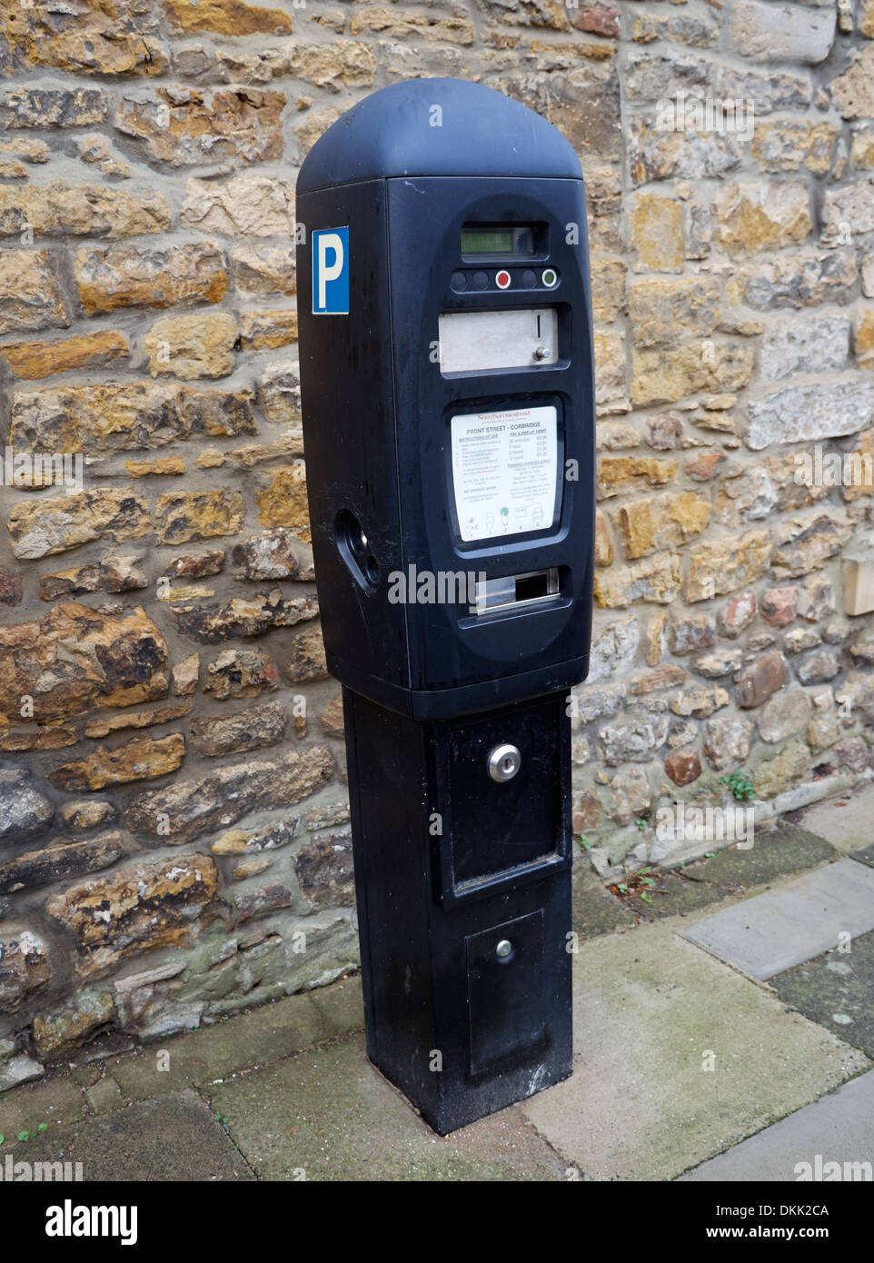 Parking meter in Corbridge, Northumberland Stock Photo