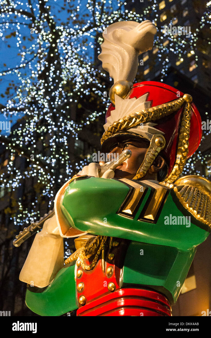 Toy Soldier Statue Decoration, Holiday Season, Rockefeller Center, NYC
