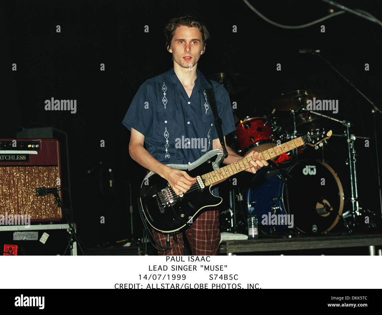 PAUL ISAAC.LEAD SINGER ''MUSE''.14/07/1999.S74B5C Stock Photo Alamy
