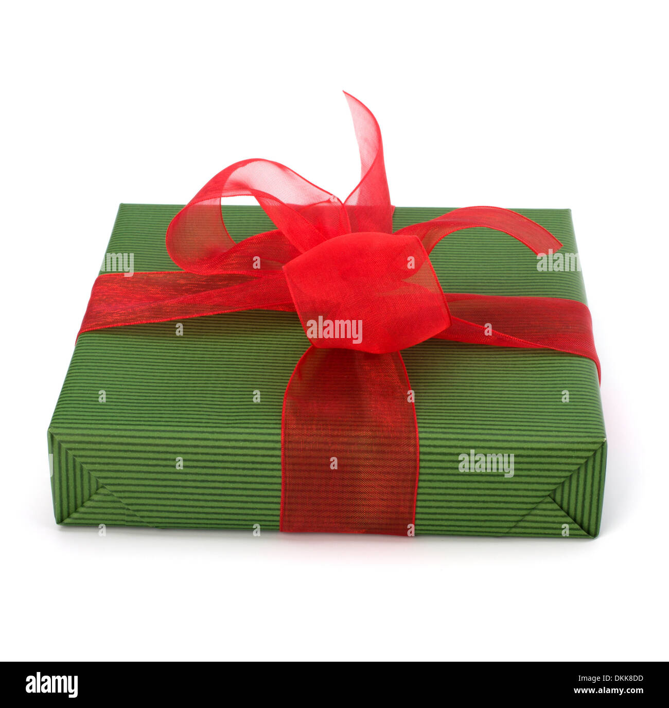 festive gift box isolated on white background Stock Photo - Alamy