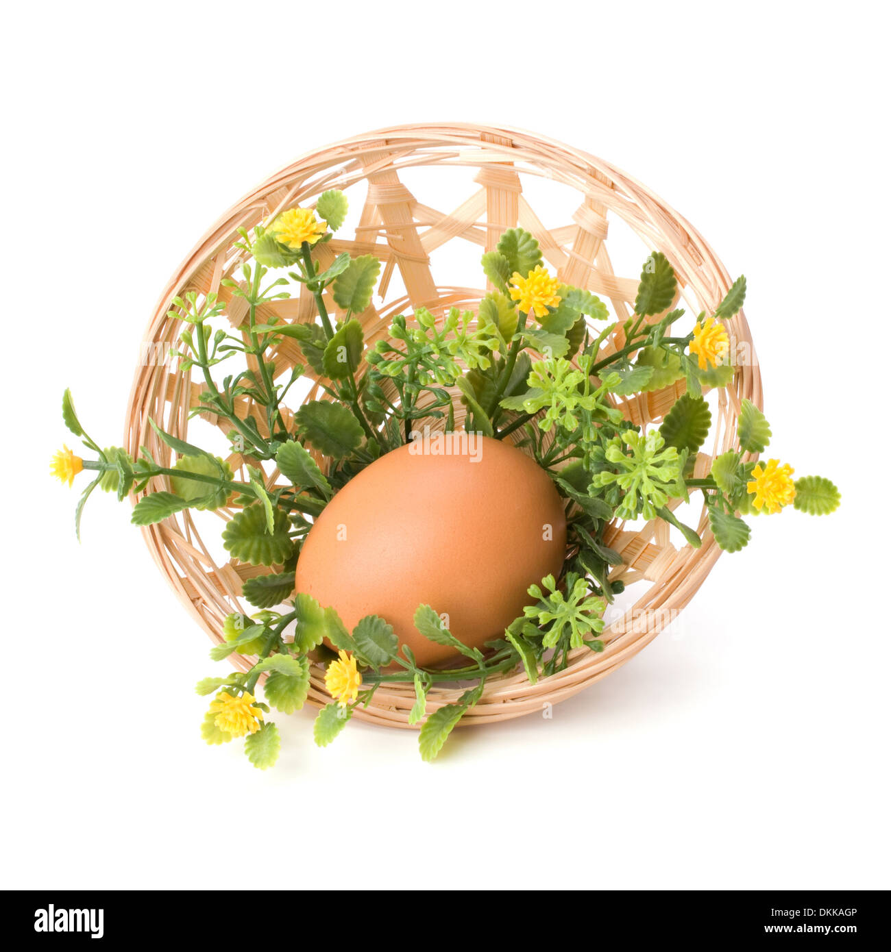 easter egg decoration isolated on white background Stock Photo - Alamy