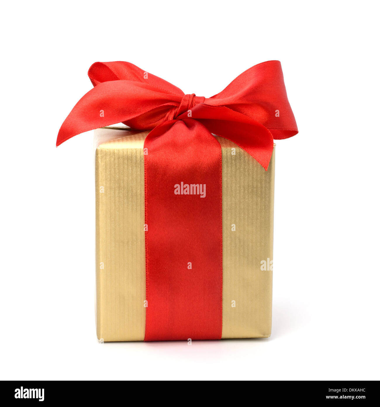 festive gift box isolated on white background Stock Photo - Alamy