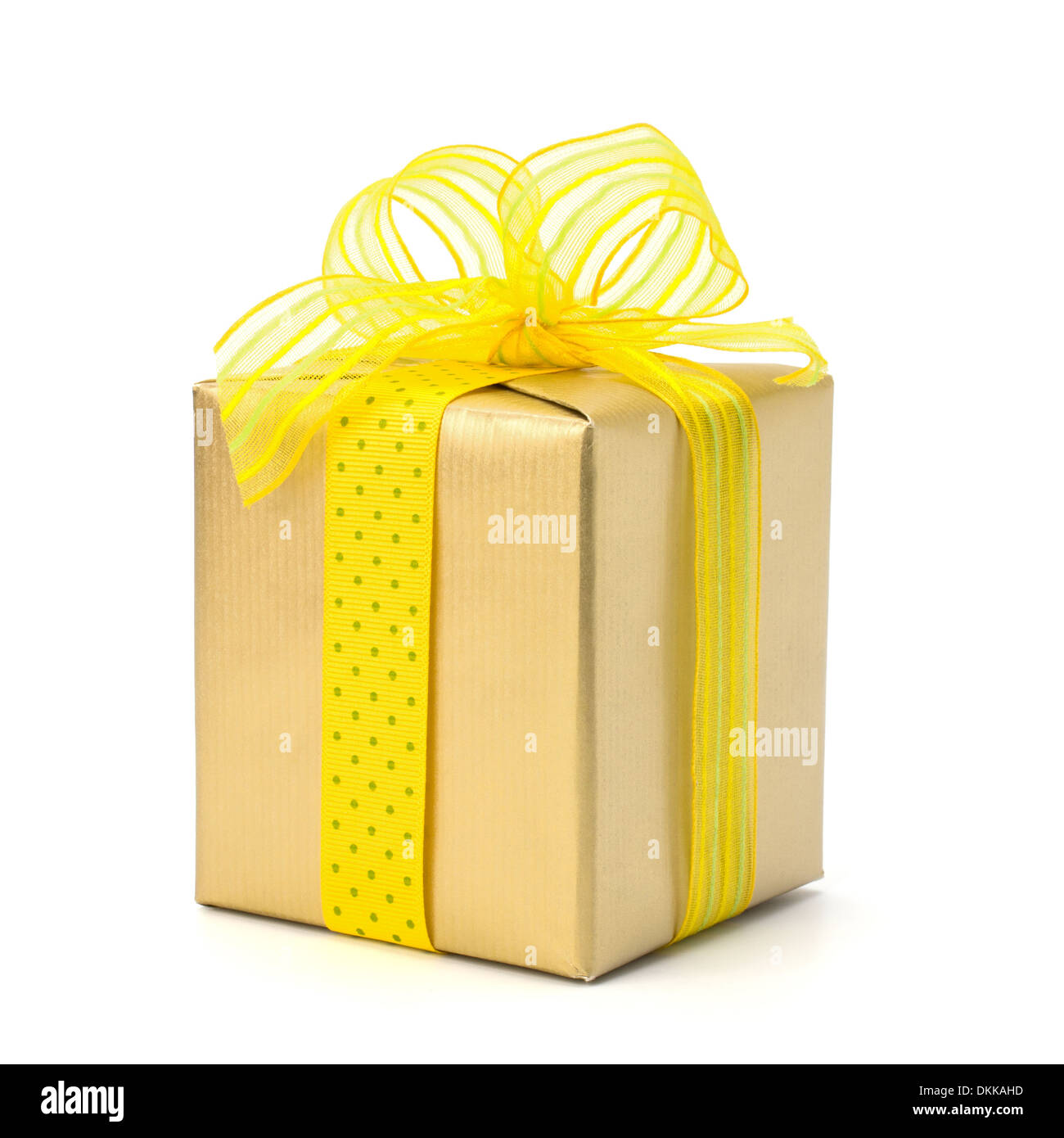festive gift box isolated on white background Stock Photo - Alamy