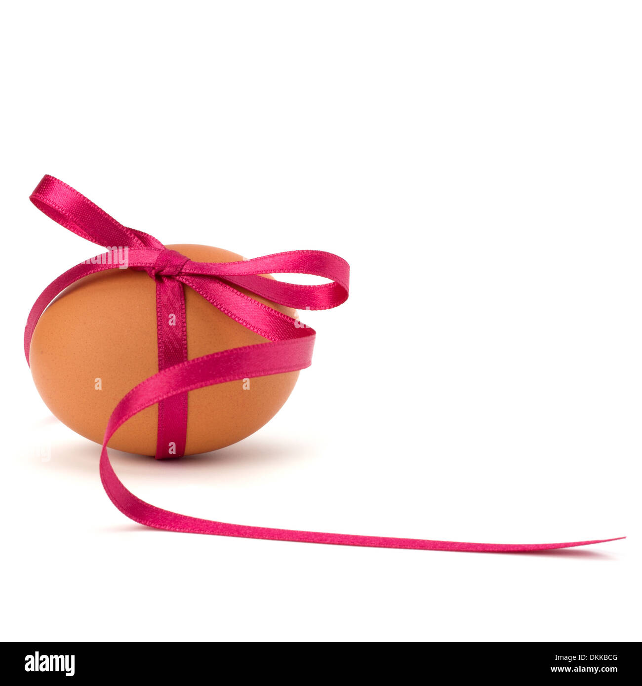 Easter egg with festive bow isolated on white background Stock Photo ...