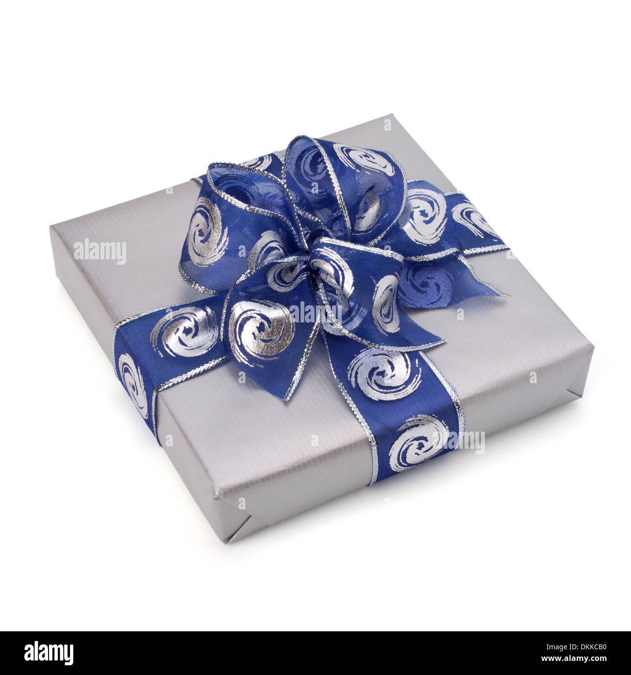 festive gift box isolated on white background Stock Photo - Alamy