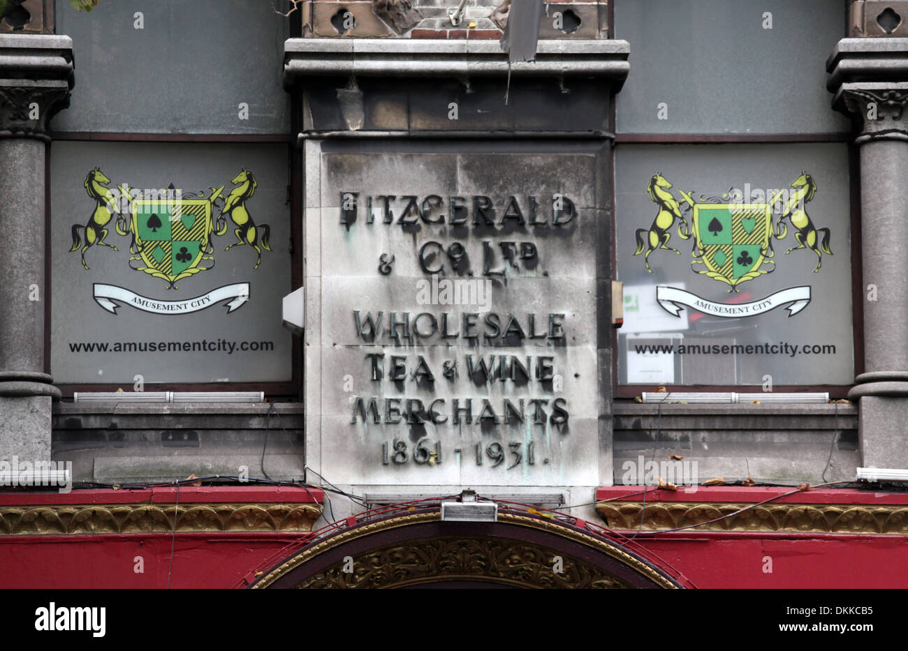 Fitzgerald and Co Ltd Sign in Dublin Stock Photo