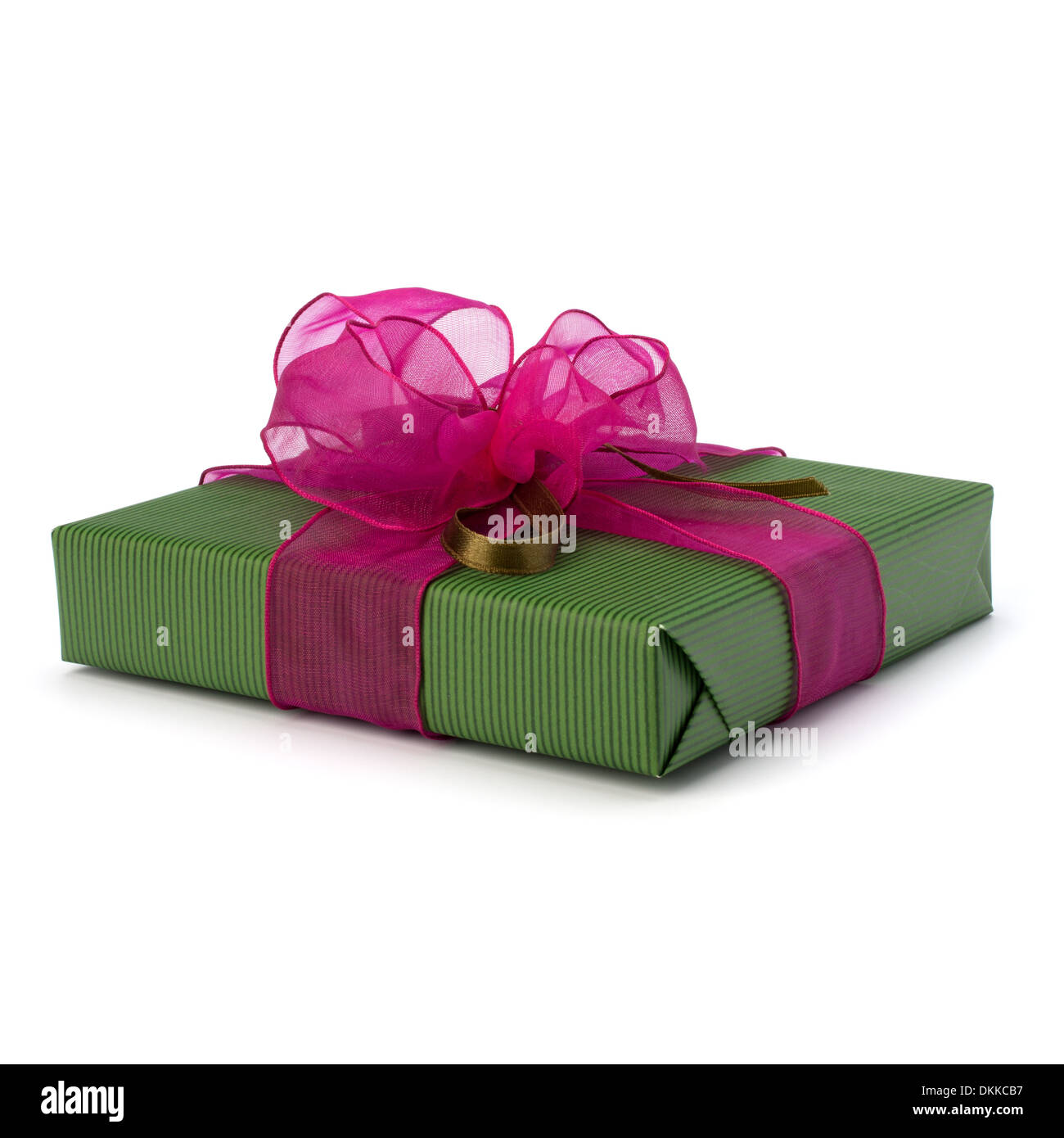 festive gift box isolated on white background Stock Photo - Alamy