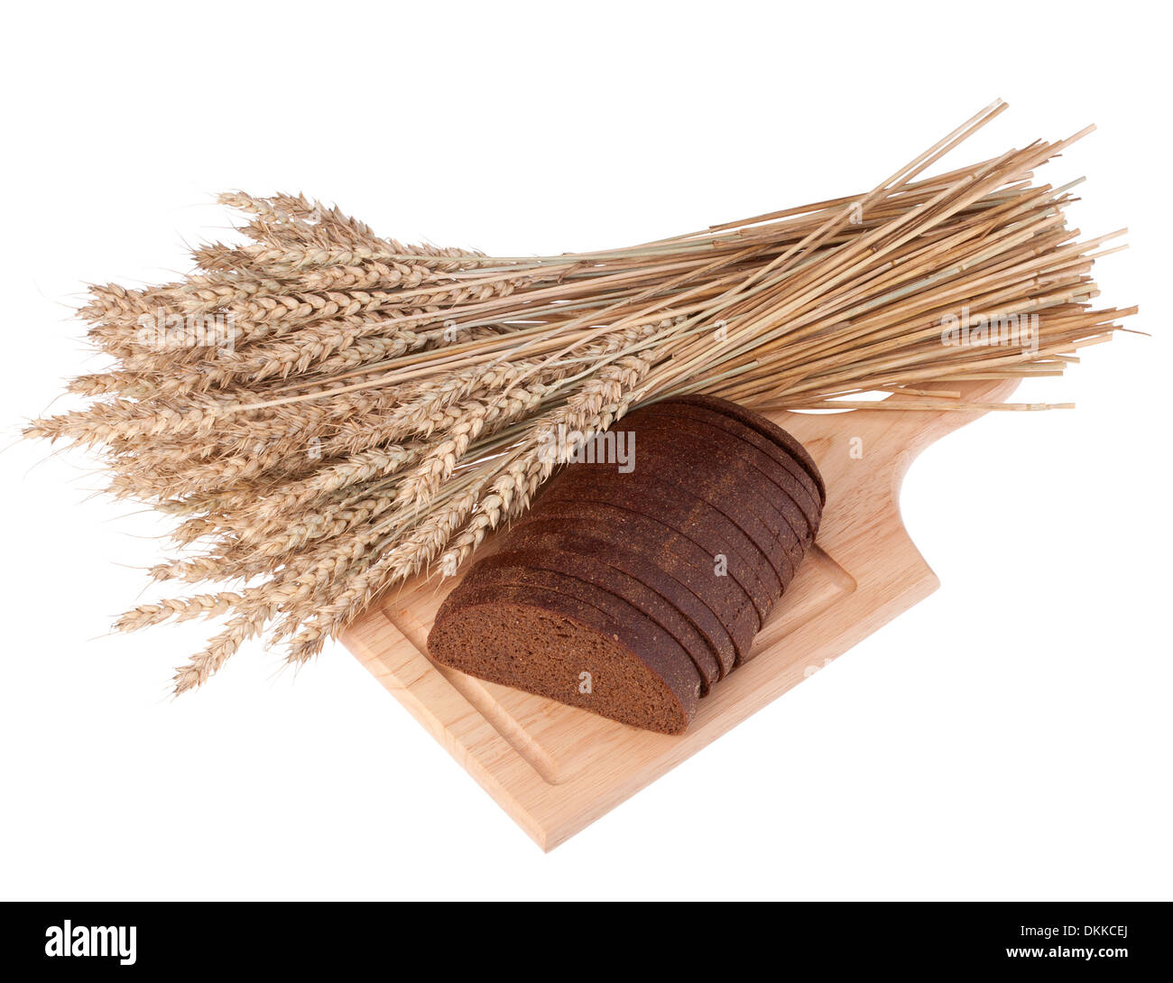 rye bread isolated on white background Stock Photo - Alamy