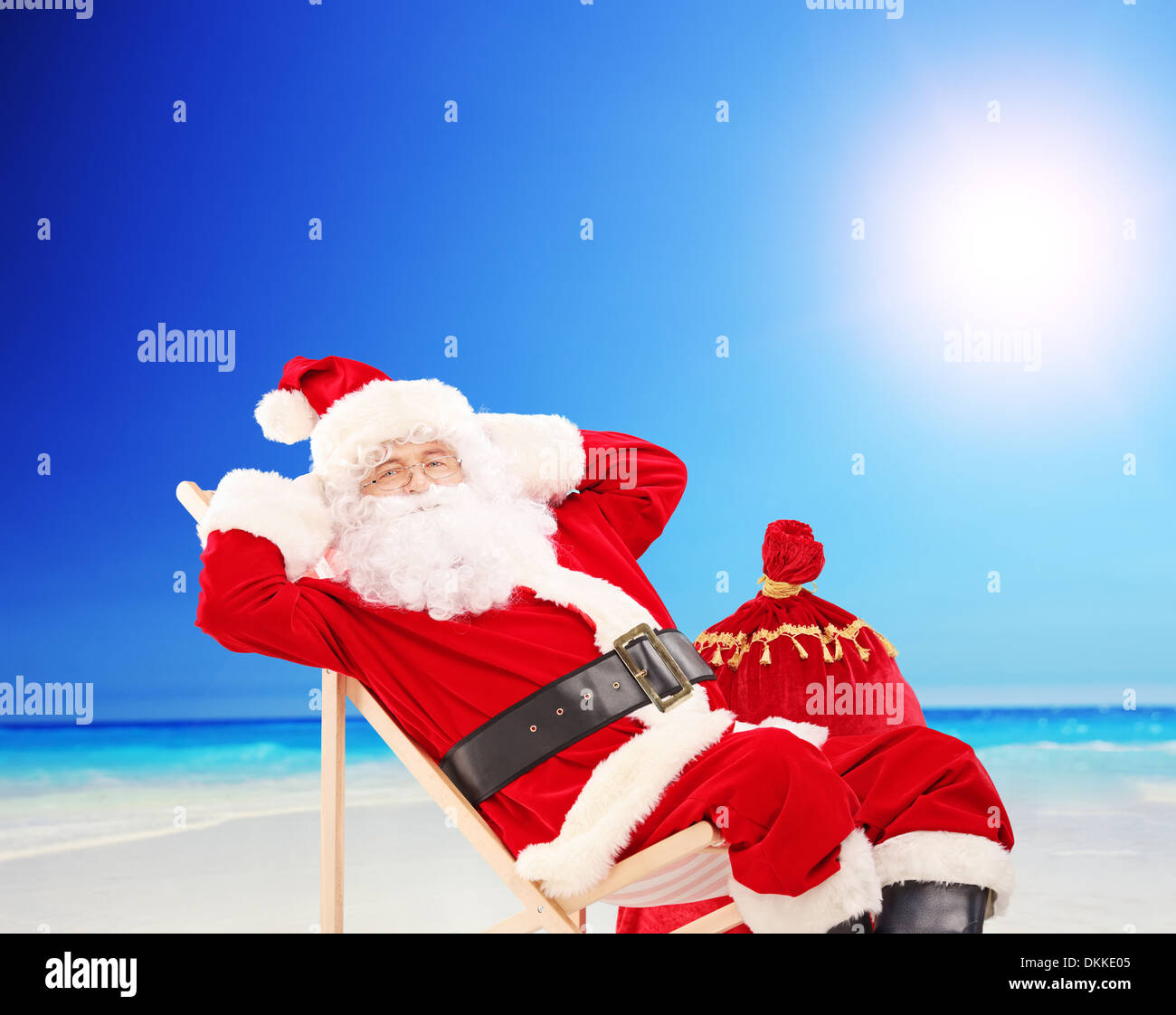 Santa Claus Sitting On A Chair High Resolution Stock Photography And Images Alamy
