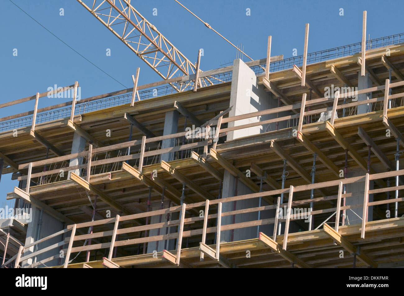 Framework detail of a new buinding Stock Photo - Alamy