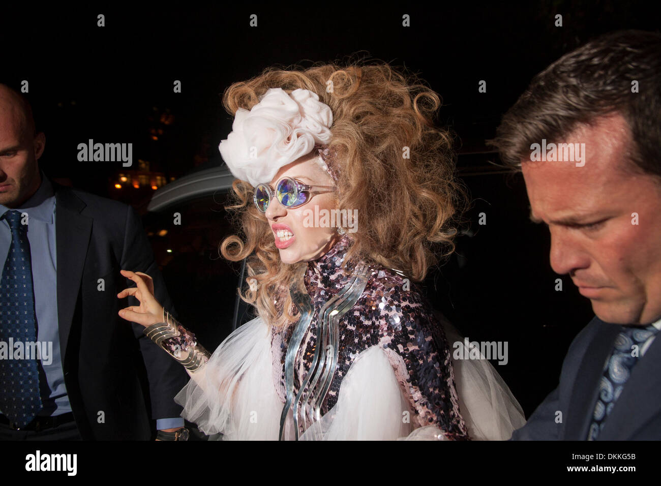December 6th 2013, London. Lady Gaga arrives at Mayfair's exclusive Annabel's Night Club for an intimate show. Credit:  Paul Davey/Alamy Live News Stock Photo