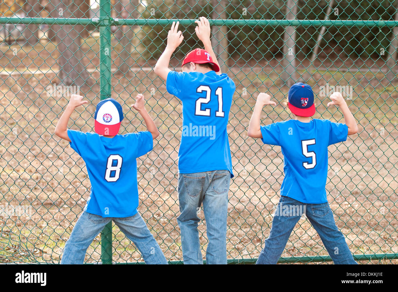Three boys baseball hi-res stock photography and images - Alamy