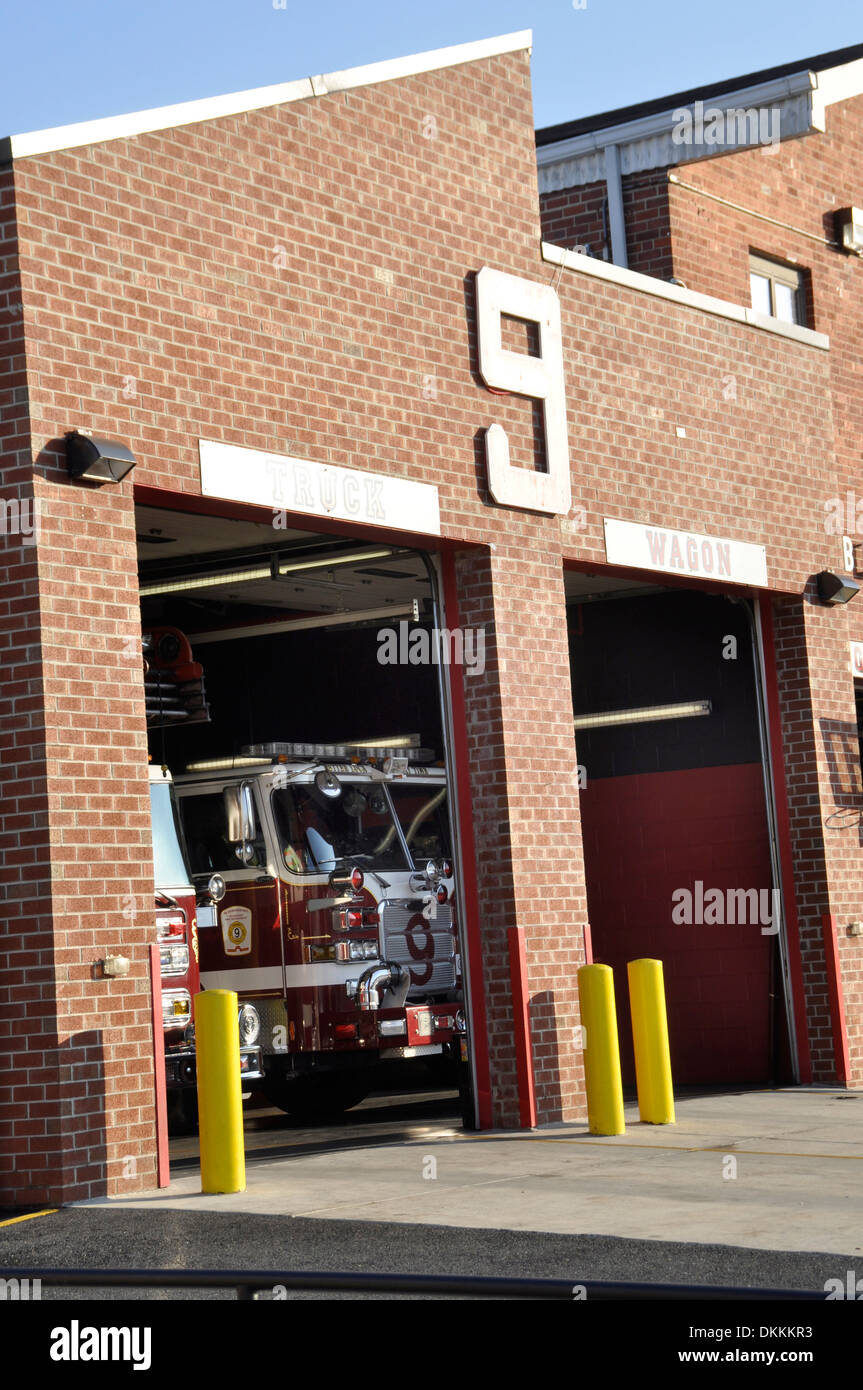 The Bladensburg Volunteer Fire Department viewed from the side Stock Photo Alamy
