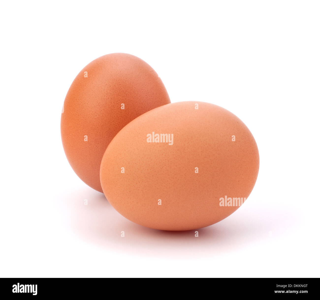 two eggs isolated on white background Stock Photo - Alamy