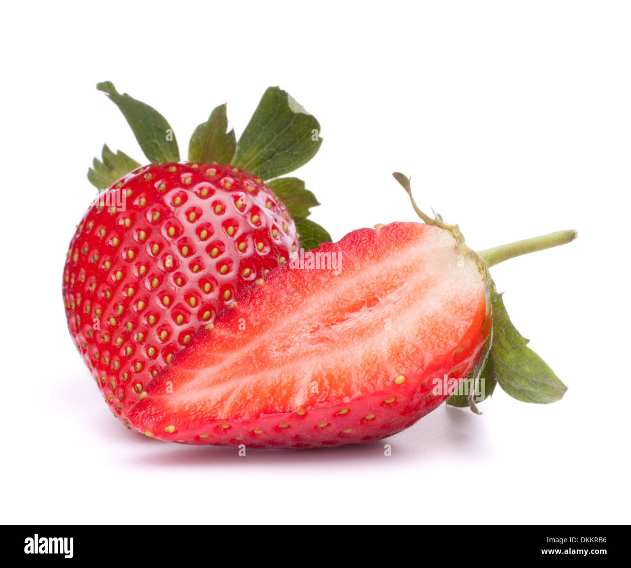Strawberry isolated on white background cutout Stock Photo - Alamy