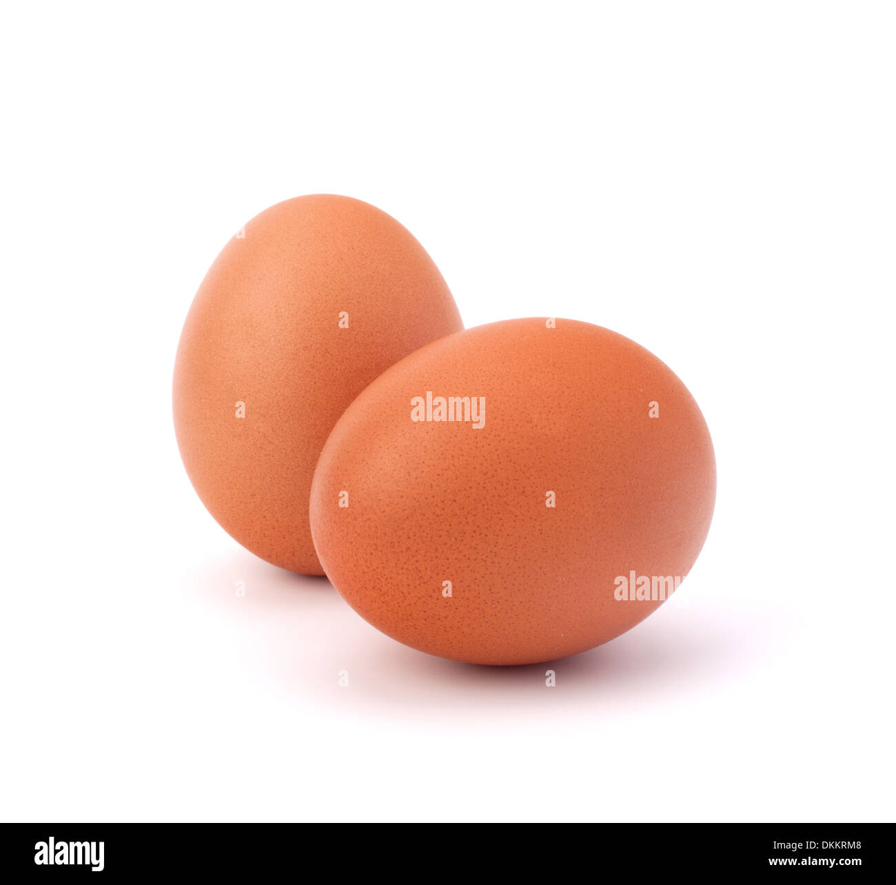 two eggs isolated on white background Stock Photo - Alamy