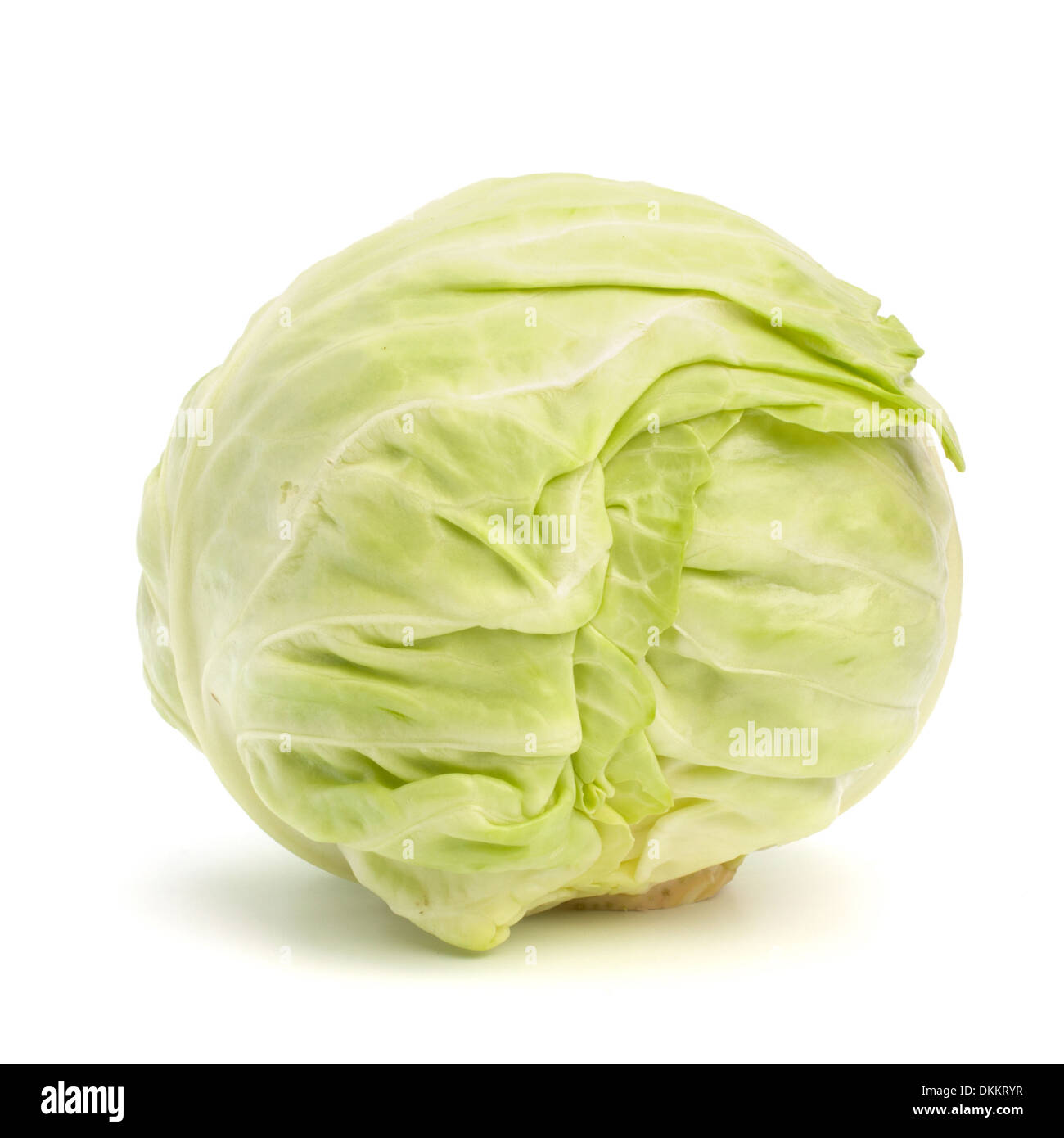 head of cabbage isolated on white background cutout Stock Photo