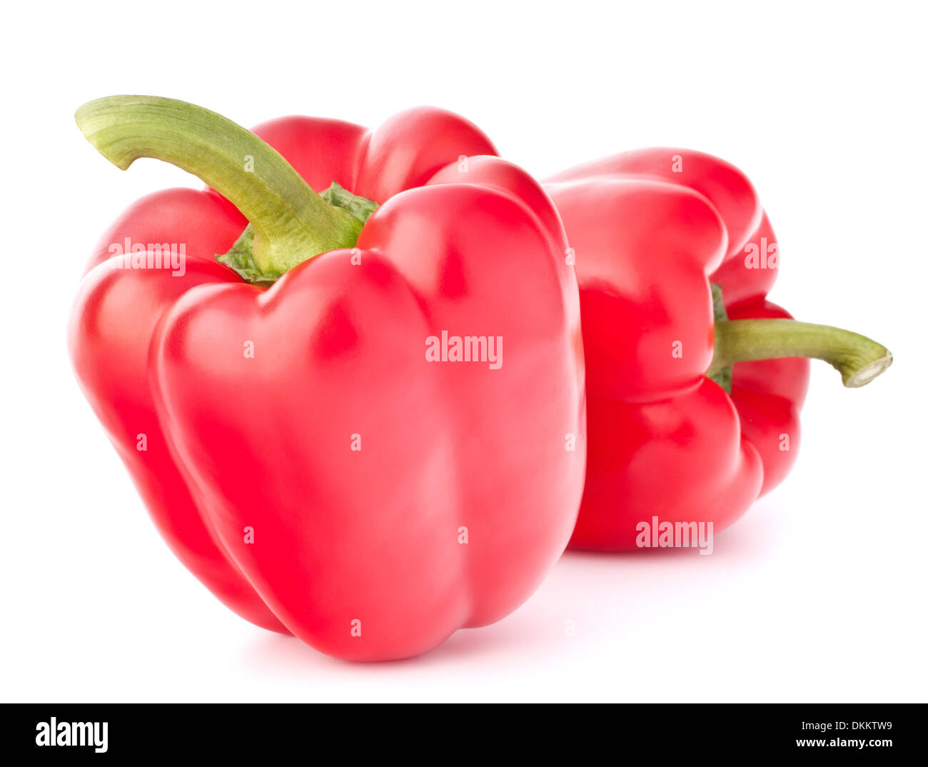 Sweet red pepper isolated on white background cutout Stock Photo - Alamy