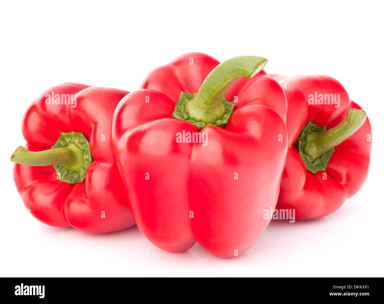 Sweet red pepper isolated on white background cutout Stock Photo - Alamy