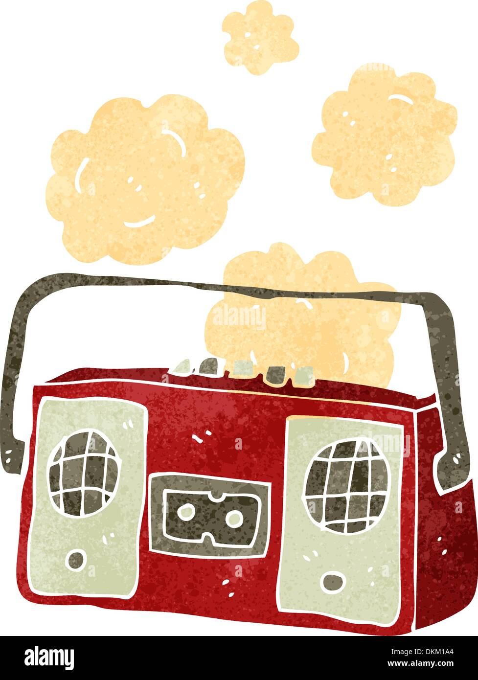 Retro cartoon with texture. Isolated on White Stock Vector Image & Art ...