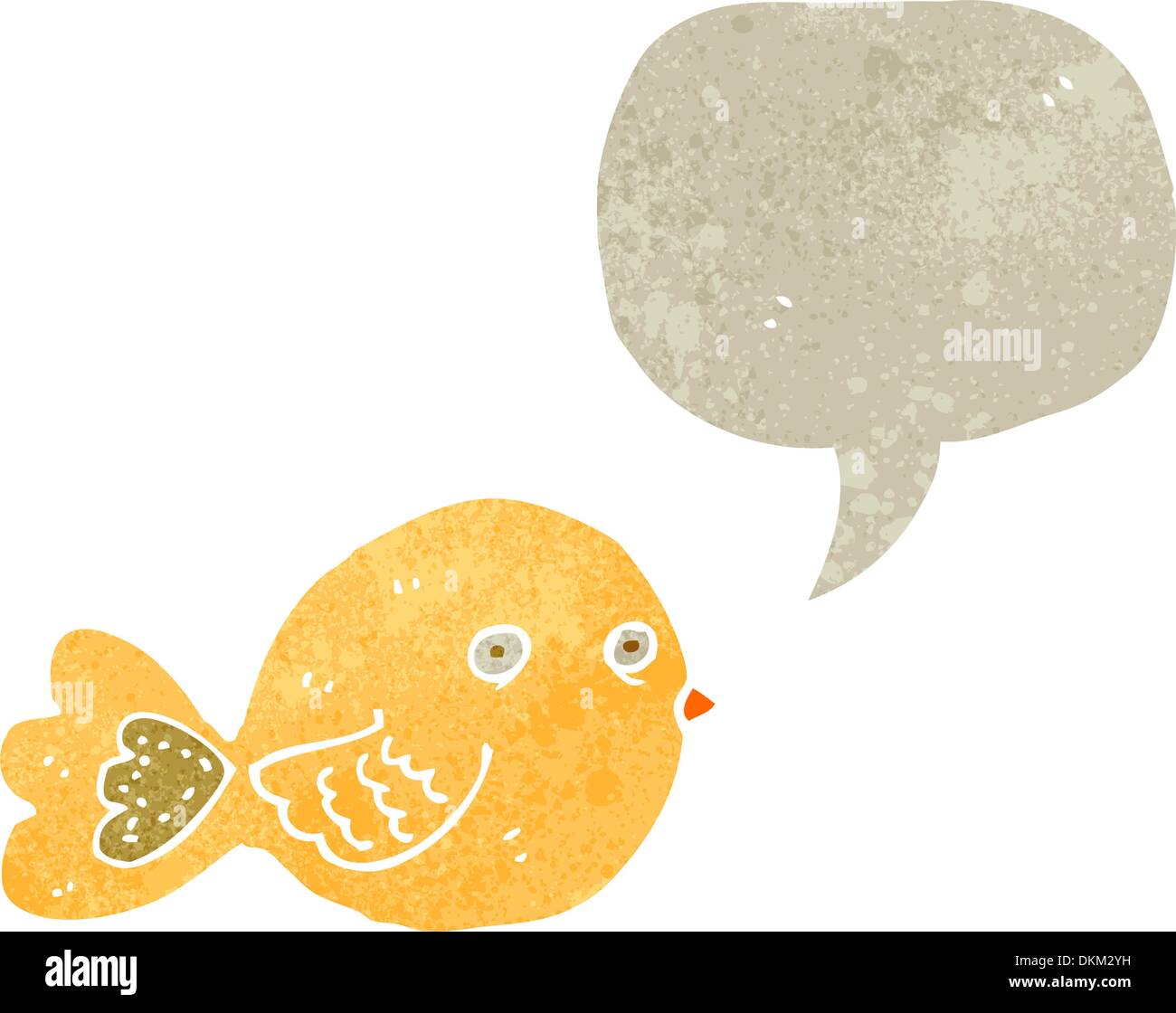 Retro cartoon with texture. Isolated on White. Stock Vector