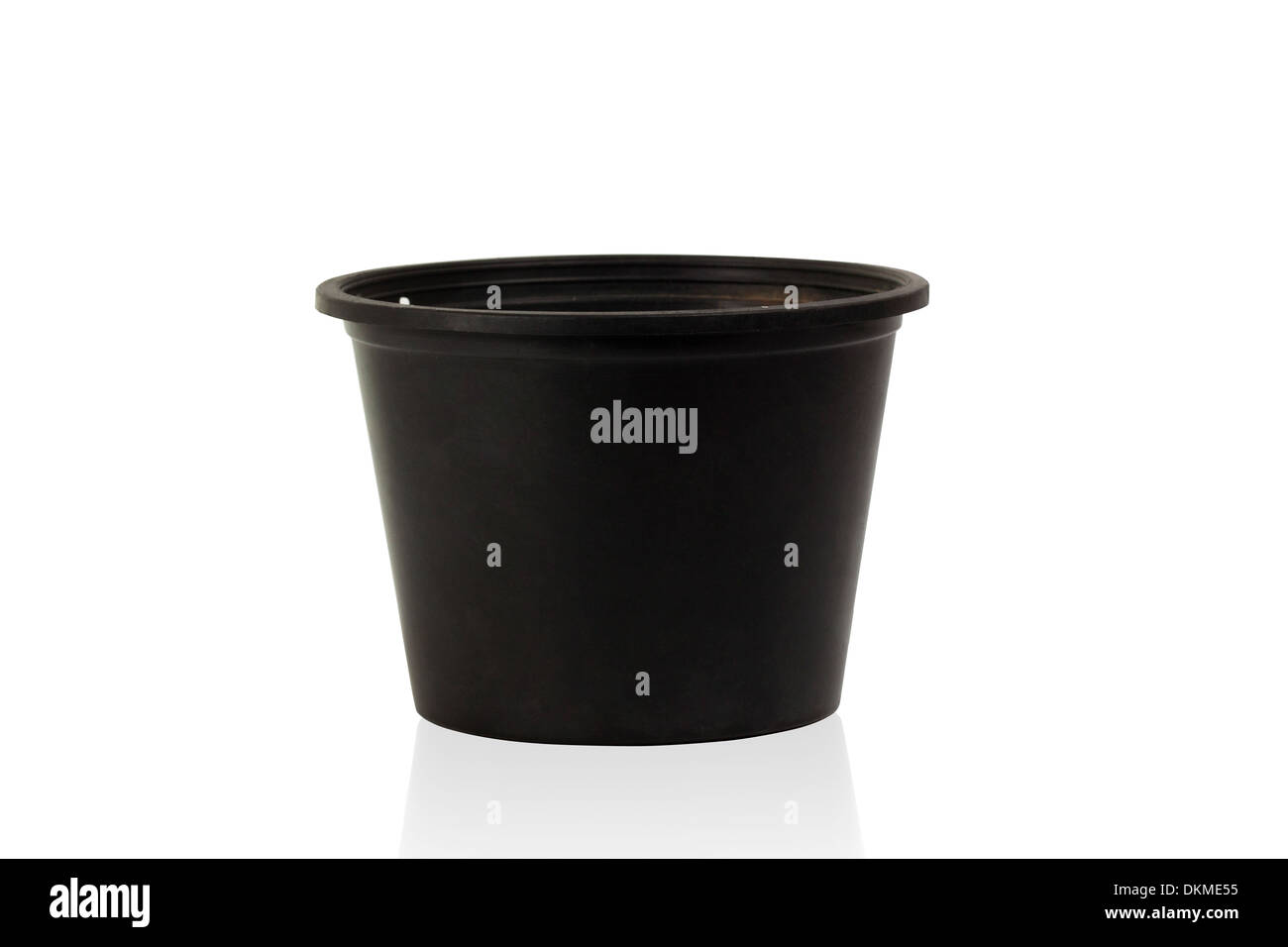 Black pot isolated on white background Stock Photo