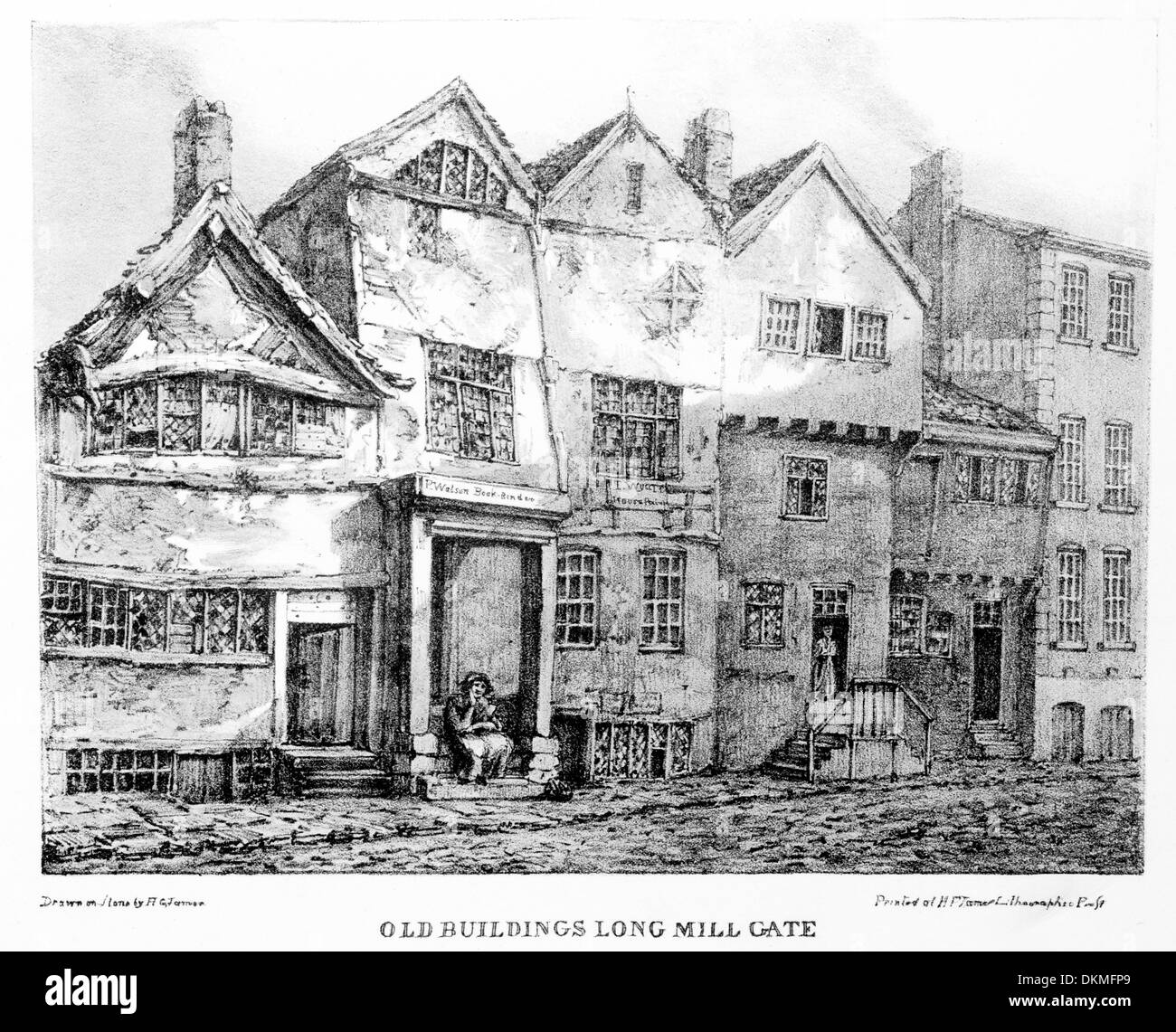 Old buildings Black and White Stock Photos & Images - Alamy