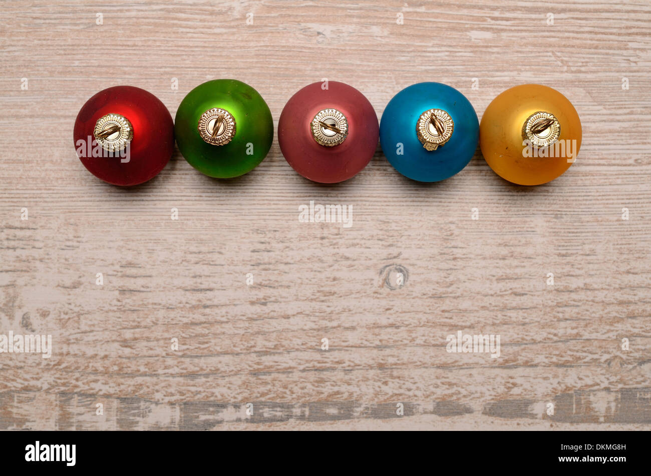 Vintage christmas baubles hi-res stock photography and images - Alamy