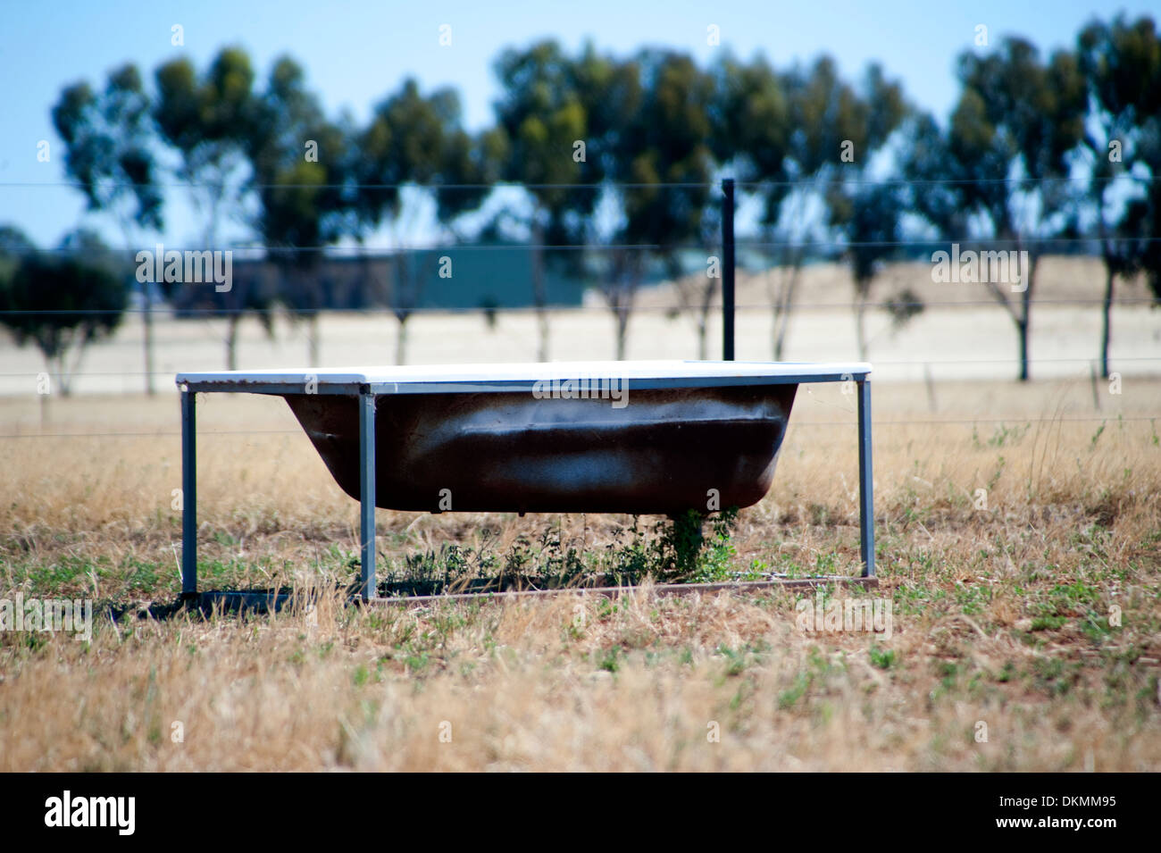 Bathtub placed in countryside and used as spring water trough, exilles,  Italy Stock Photo - Alamy