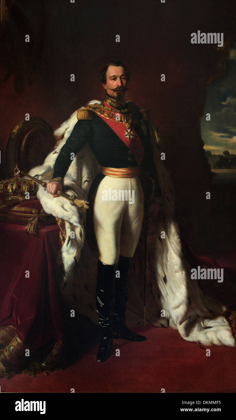 Franz Xaver Winterhalter - Portrait de L'empereur Napoleon III Stock Photo