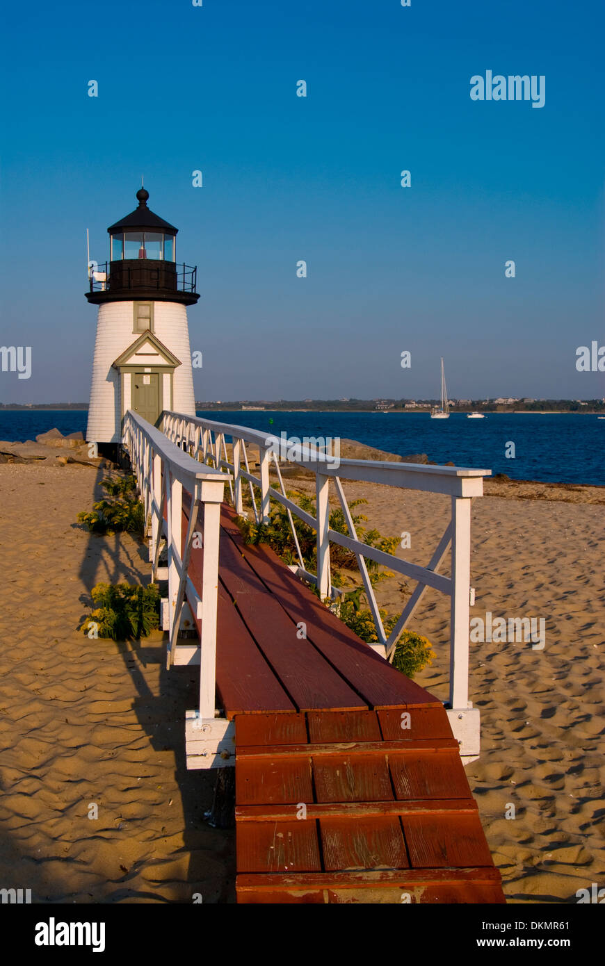 Nantucket Island's Brant Point lighthouse visitors to explore