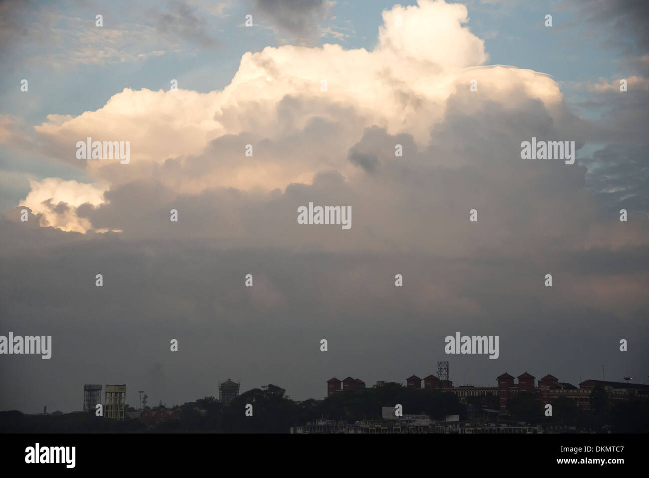 Howrah Rail Station building under cloud cover. Stock Photo