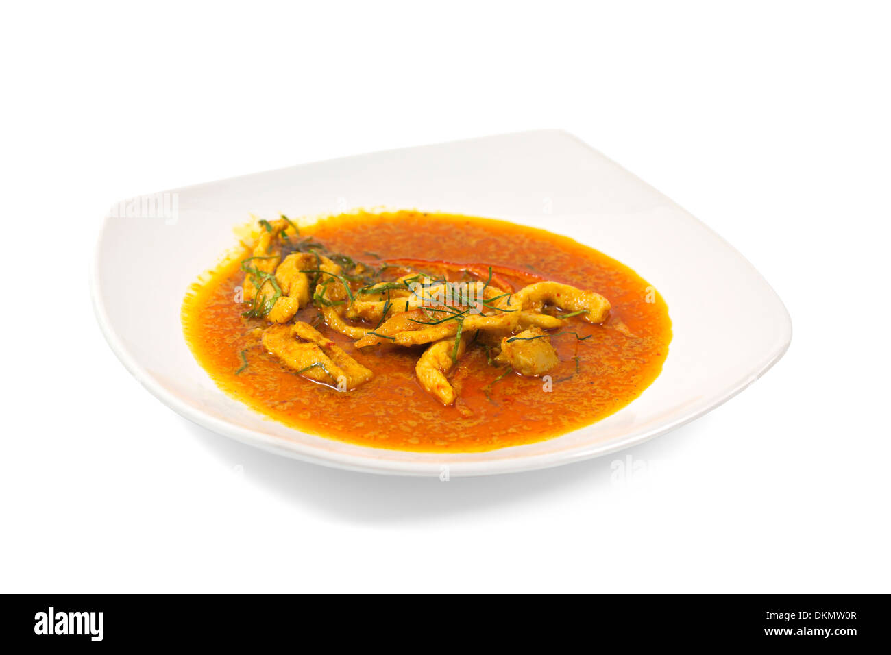chicken massaman curry is thai food style with path Stock Photo