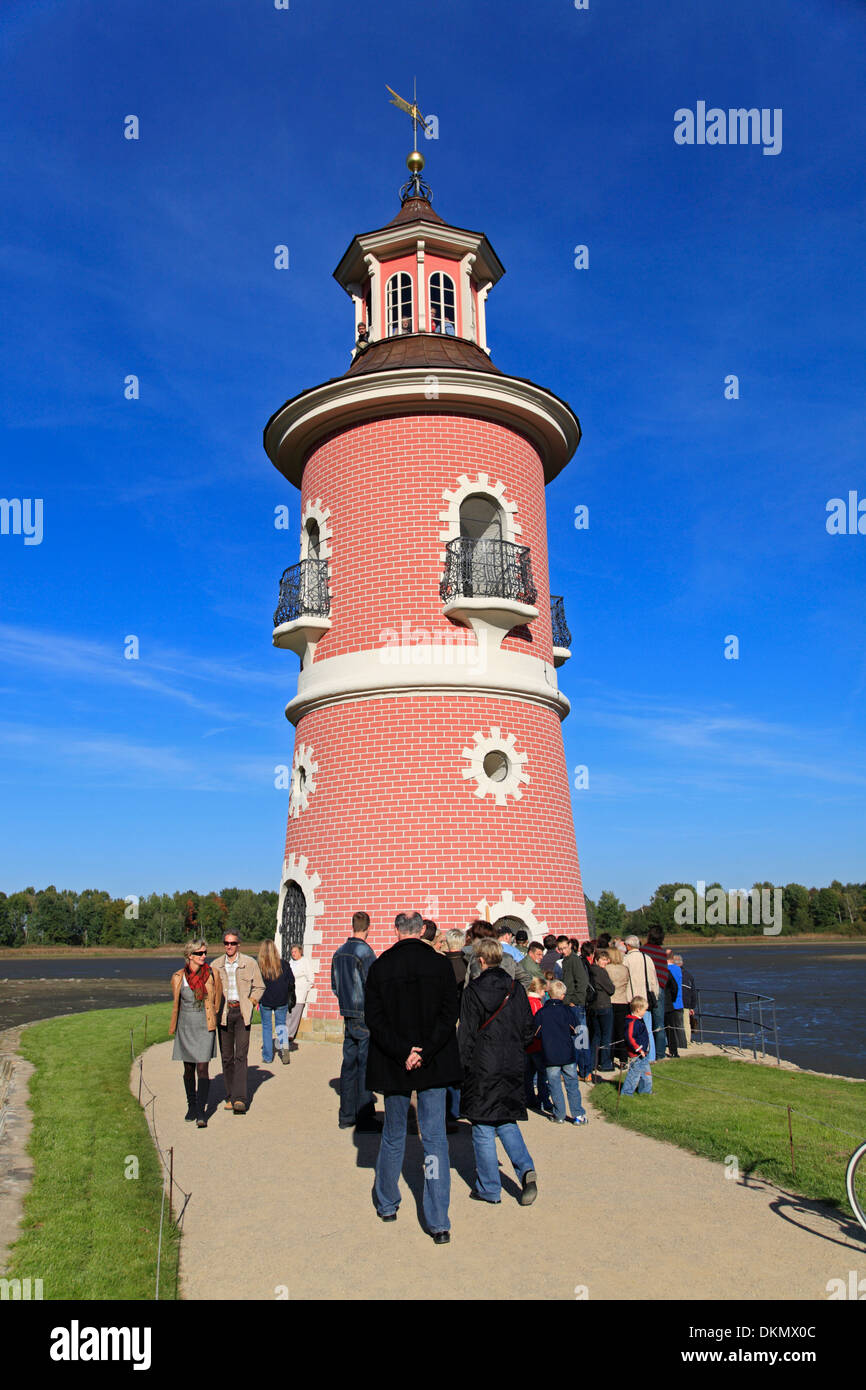 Moritzburg Lighthouse in the Moritzburg castle Park near Dresden,  Saxony, Germany Stock Photo