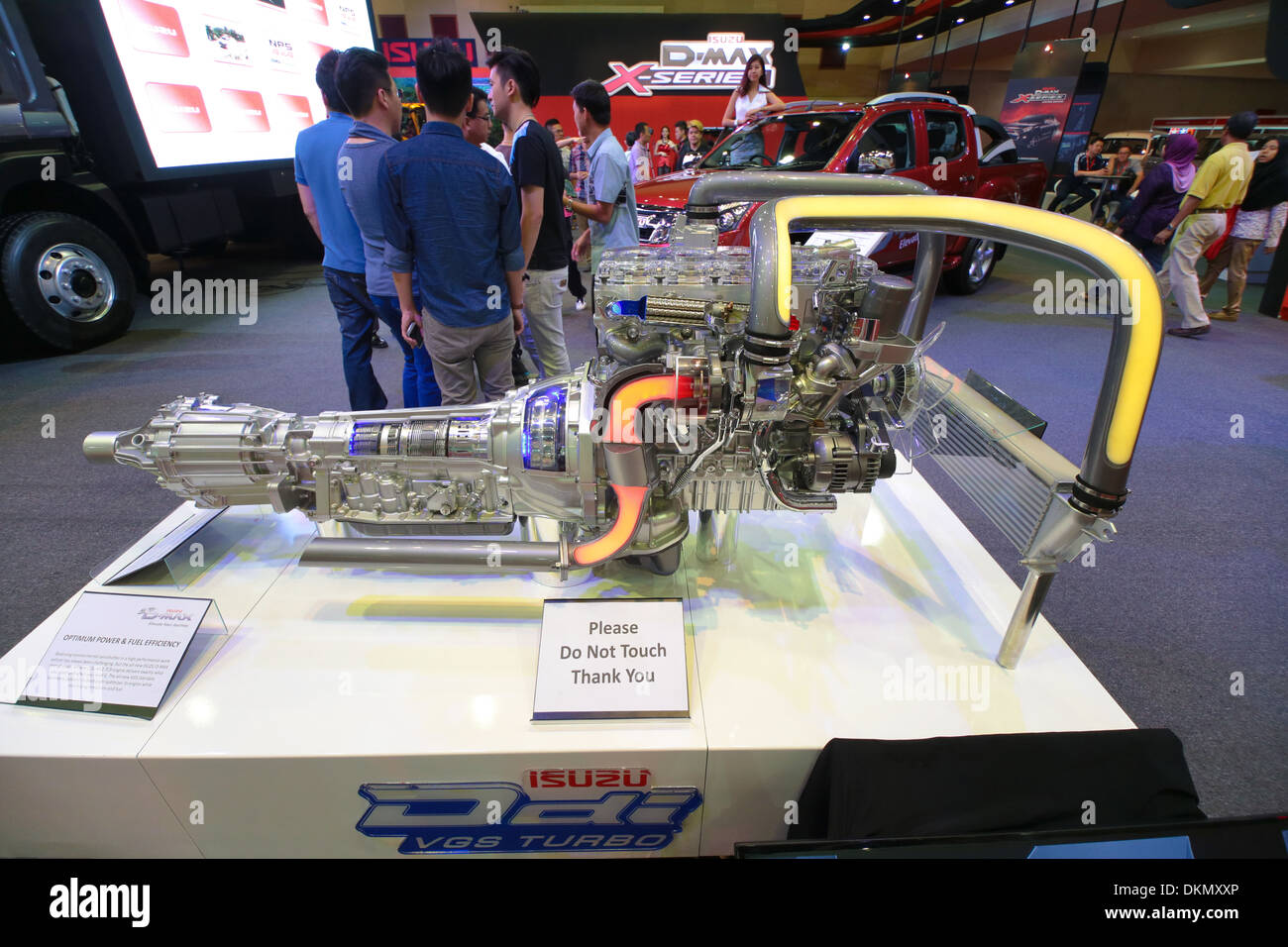 ISUZU Ddi VGS turbo engine model at KL International Motor show 2013. Stock Photo