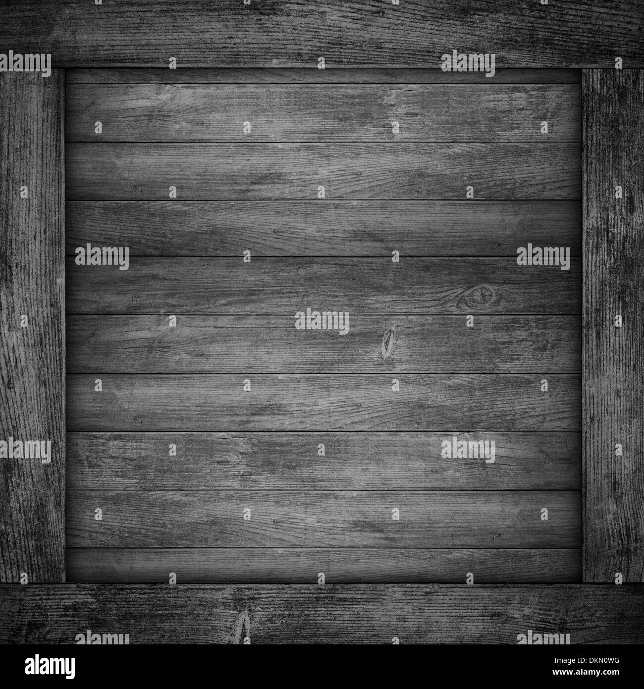 black wooden background or gray planks texture Stock Photo