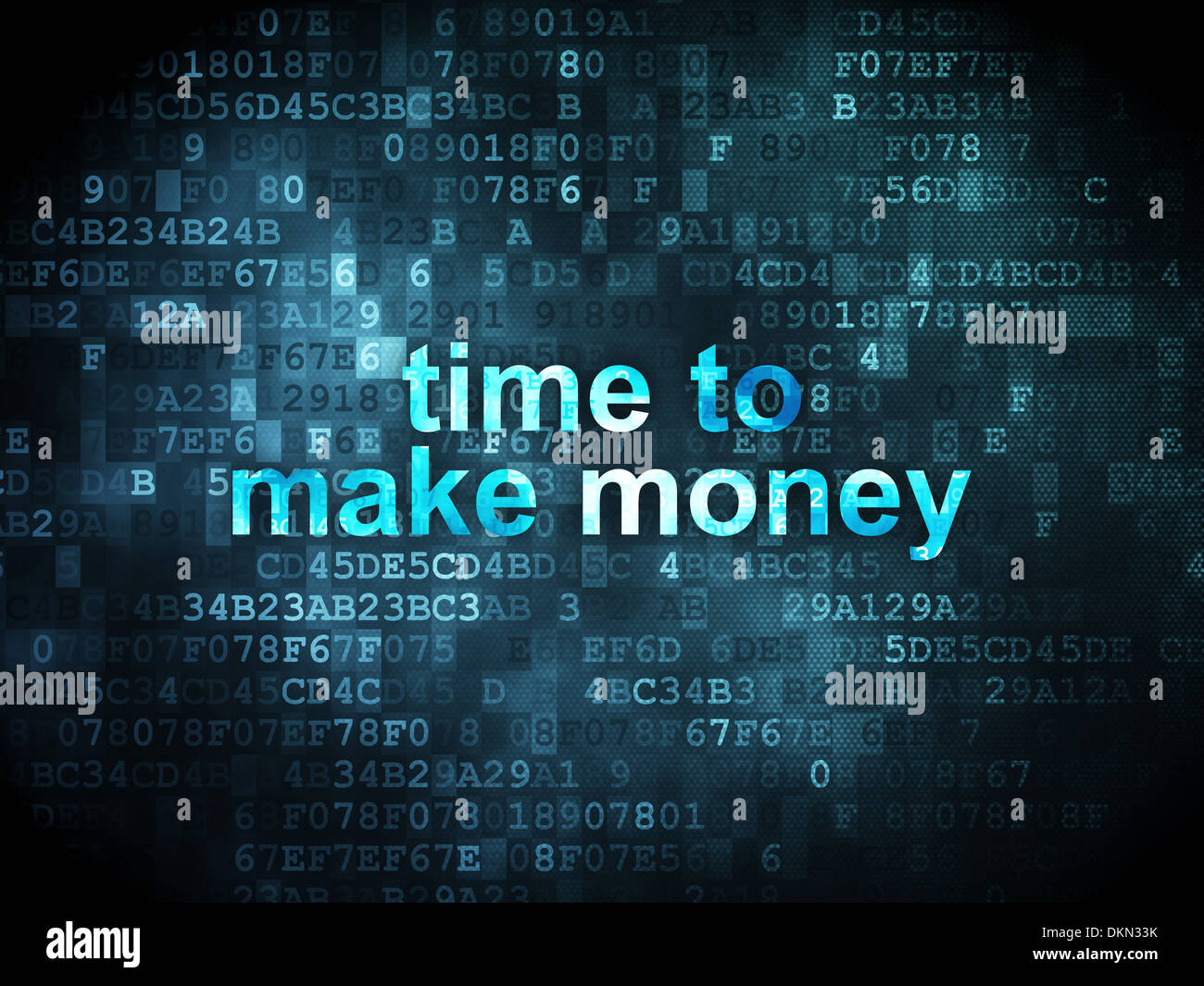 Timeline Concept Time To Make Money On Digital Background Stock Photo Alamy