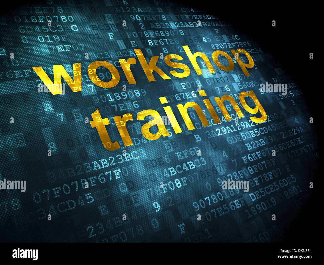 Education concept: Workshop Training on digital background Stock Photo
