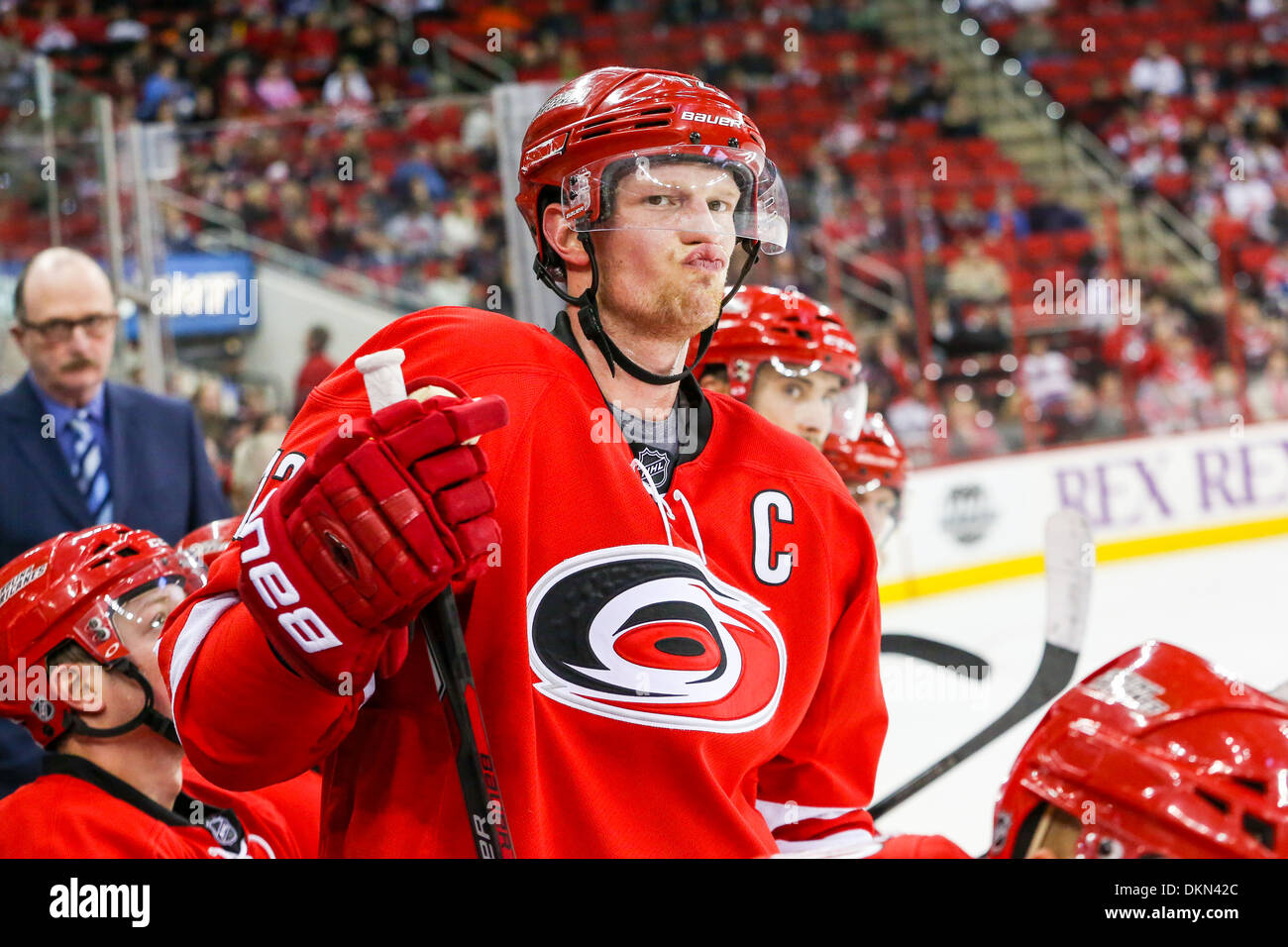 Carolina Hurricanes center Eric Staal (12) during the NHL game between the  Vancouver Canucks and the Carolina Hurricanes Stock Photo - Alamy
