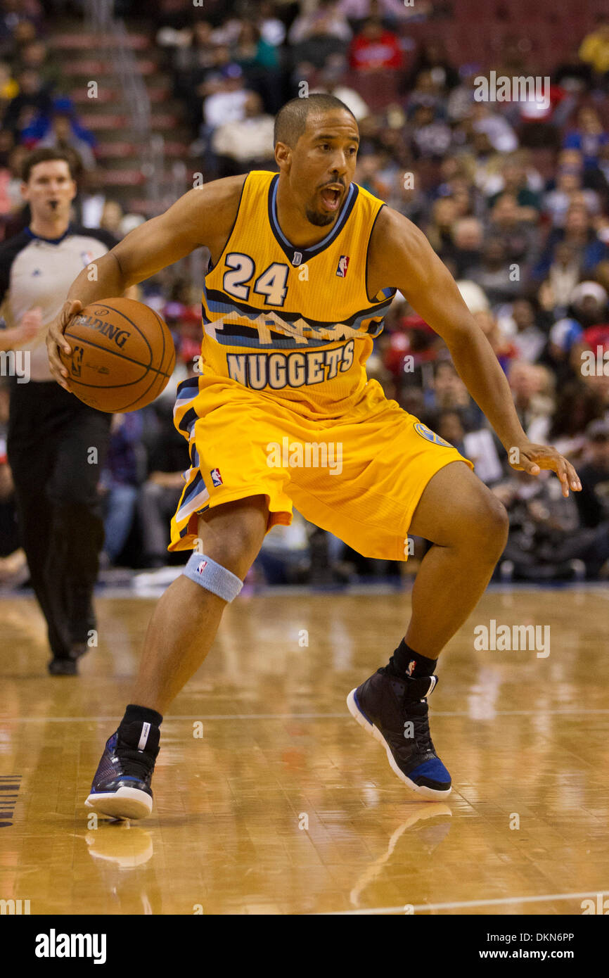 The shoes of Andre Miller of the Denver Nuggets during a game