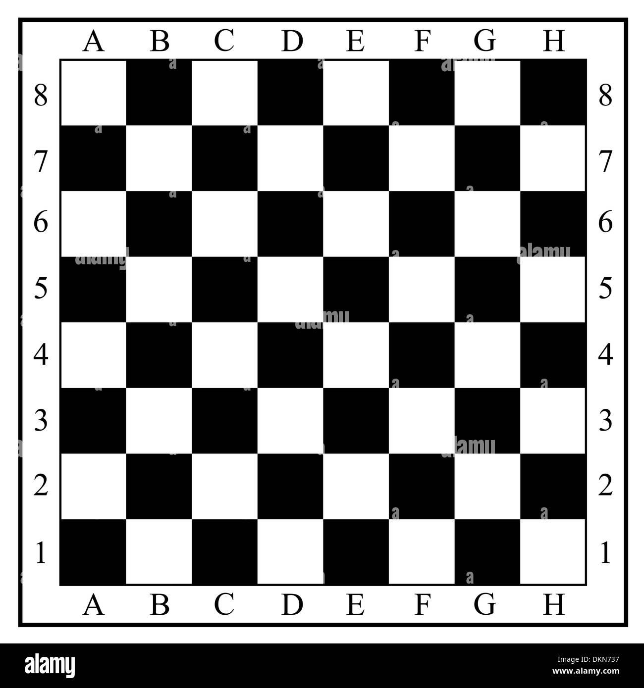 Chess board without chess pieces Stock Photo Alamy