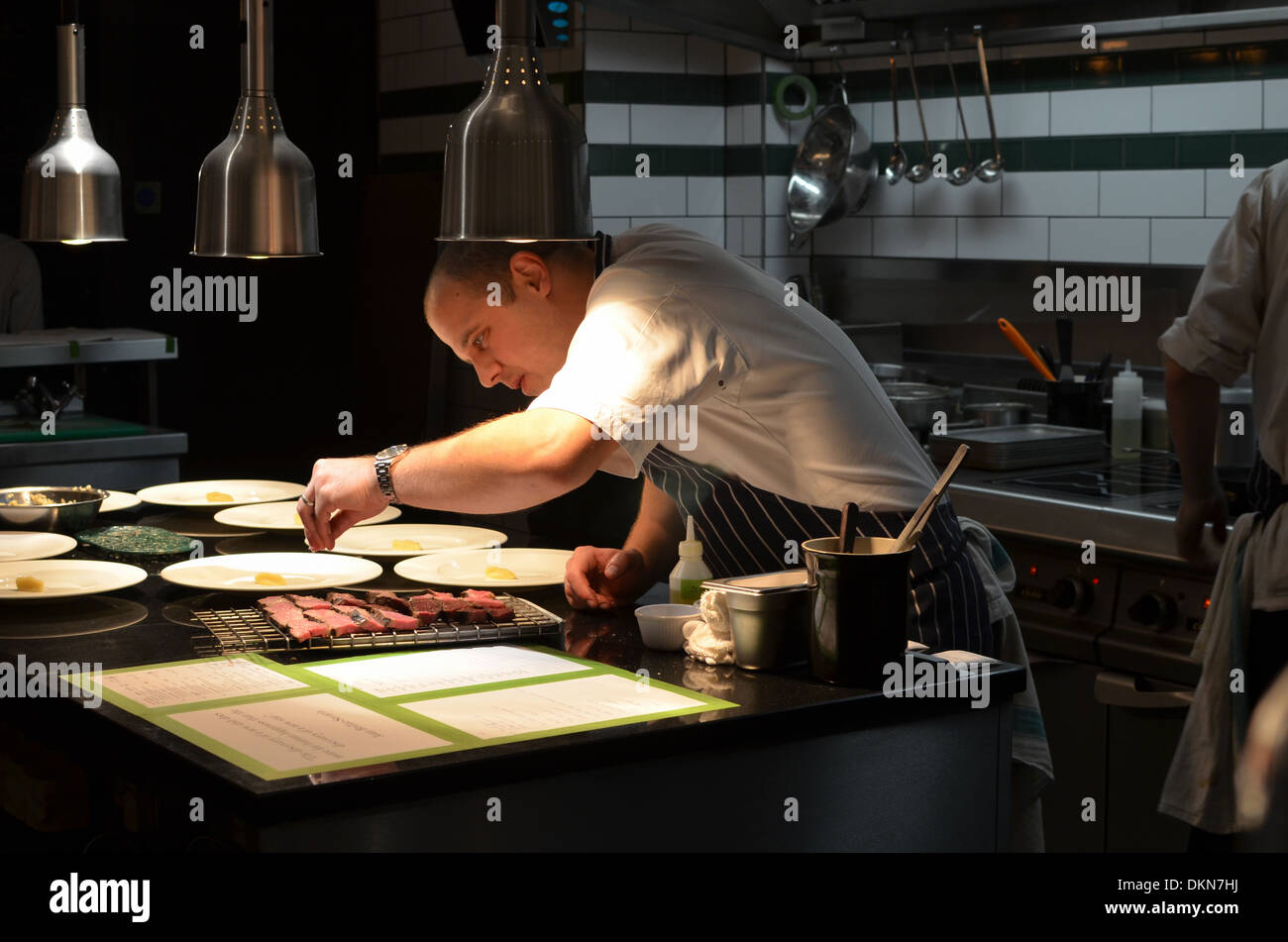 James Knappett, creator and chef of Bubbledogs Restaurant, London Stock Photo