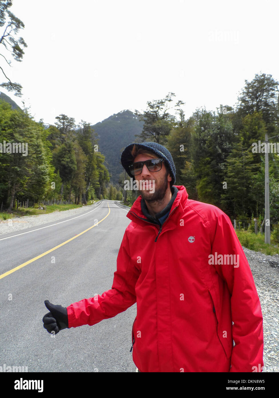 The Carretera Austral (CH-7), formerly known as Carretera General Augusto Pinochet Stock Photo