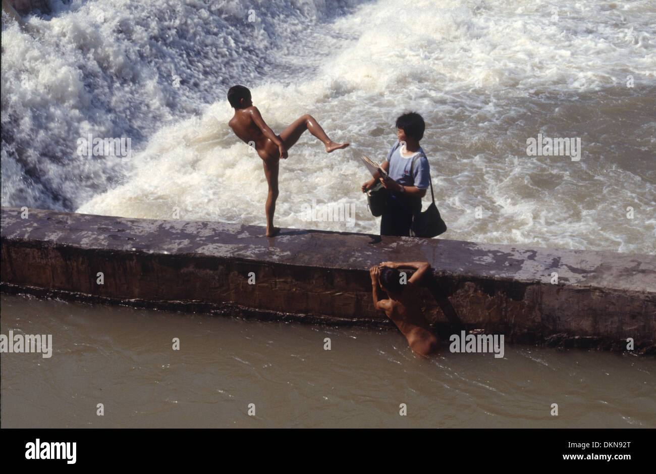 Group boys swim in river hires stock photography and images Alamy